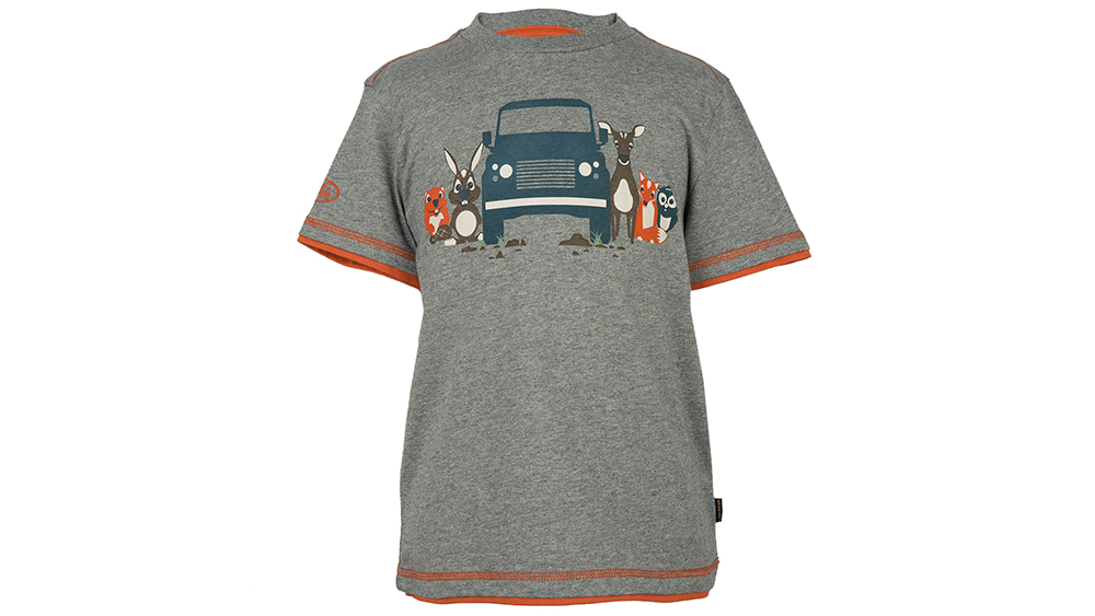 Land Rover Boy's Graphic T-Shirt - Grey Marl