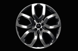 Land Rover Alloy Wheel - 20" Style 5004, 5 split-spoke, Shadow Chrome