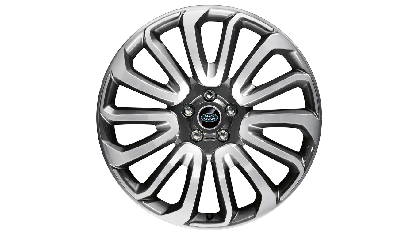 Land Rover Alloy Wheel - 22" Style 7007, 7 split-spoke, Diamond Turned finish